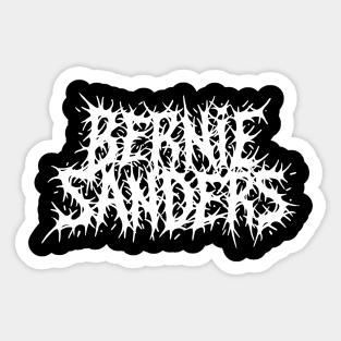 Bernie Sanders Grindcore Metal logo Sticker